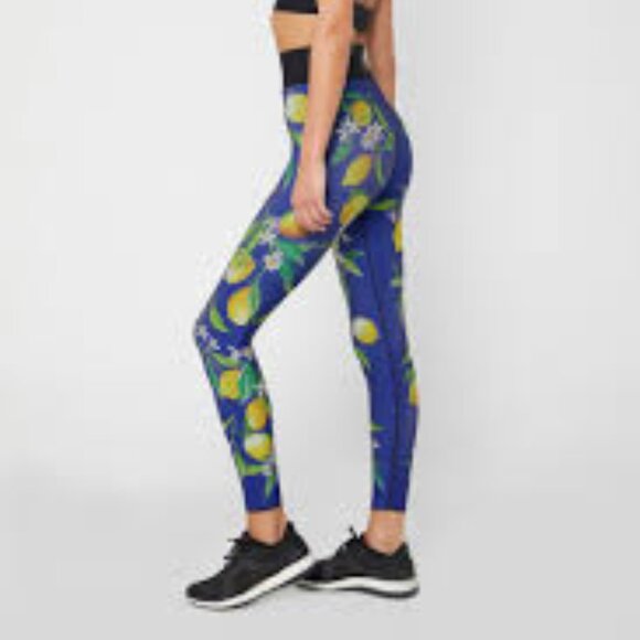 Ultracor lemon bloom azure ultra high rise compression leggings, sz. M - Picture 1 of 4